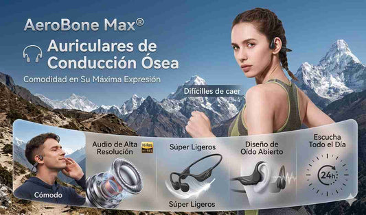 AeroBone Max® - Audifonos de Conducción Osea